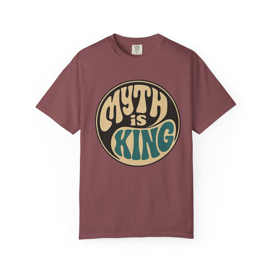 Myth is King T-Shirt, Vintage Graphic Tee, Unisex Casual Wear, Gifts for him/her, Retro Summer Shirt, Music Festival Top