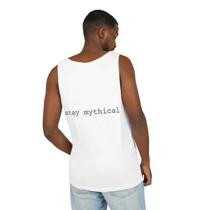 Retro Myth Is King Tank Top, Unisex Summer Shirt, Boho Clothing, Gift for Myth Lovers, Festival Apparel, Casual Wear, Beach Outing